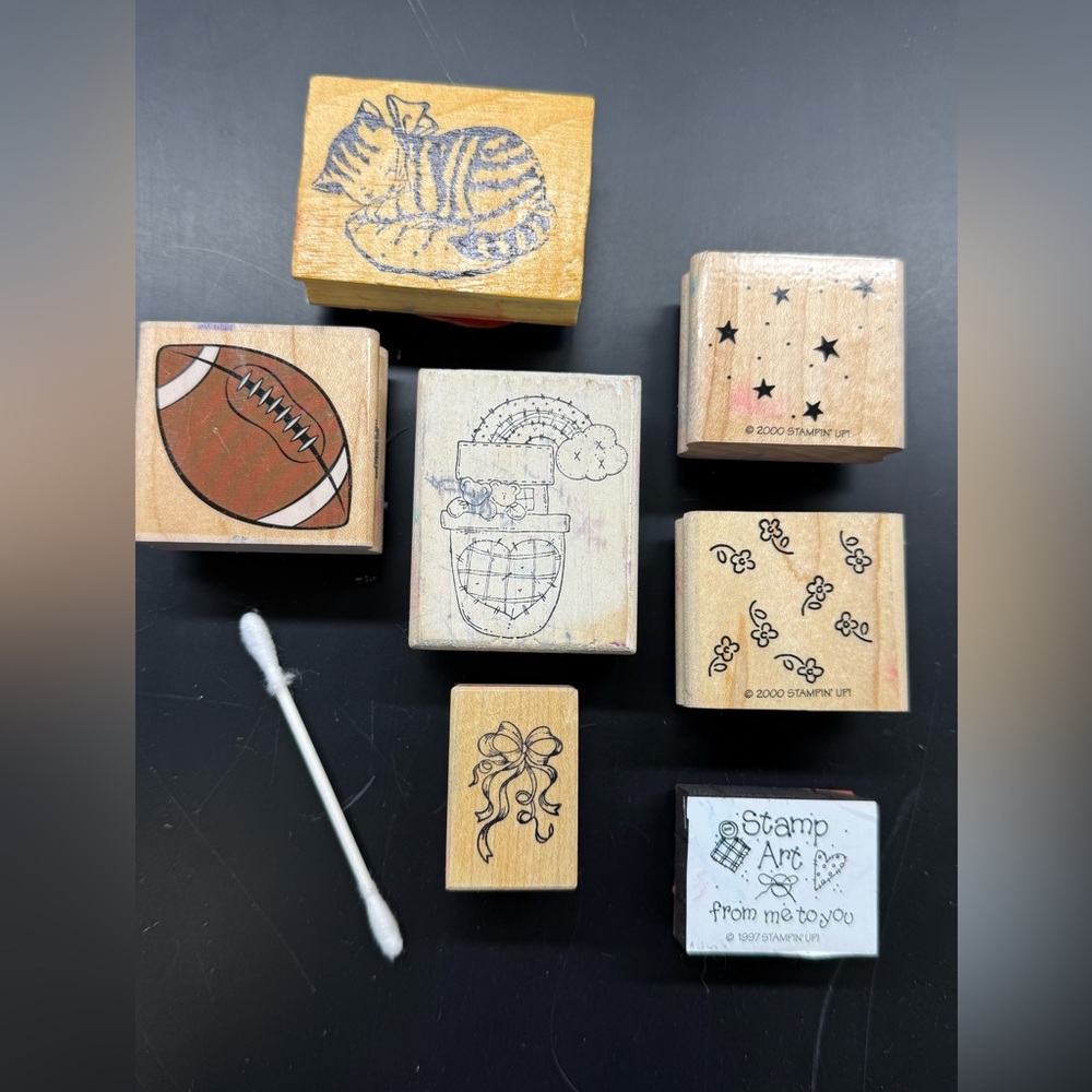 Stampin' Up! Wooden Stamp Collection - Brown and Black